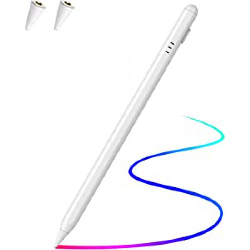 YAFEITE Stylus Pen for iPad with Palm Rejection and Battery Indicator,Fast Charge,Compatible with (2018-2022) iPad Pro (11/12.9 in),iPad Air 3rd/4th,iPad 6/7/8th,iPad Mini 5th for Writing/Drawing