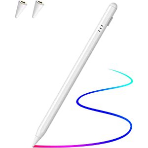 YAFEITE Stylus Pen for iPad with Palm Rejection and Battery Indicator,Fast Charge,Compatible with (2018-2022) iPad Pro (11/12.9 in),iPad Air 3rd/4th,iPad 6/7/8th,iPad Mini 5th for Writing/Drawing