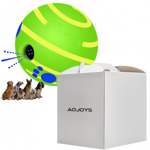 AOJOYS Interactive Dog Toys for Medium Large Dogs, Wiggle Waggle Wag Funny Sounds Squeaky Active Ball Dog Toy for IQ Training Cleaning Teeth, Dogs Favorite Gift, Pet toys